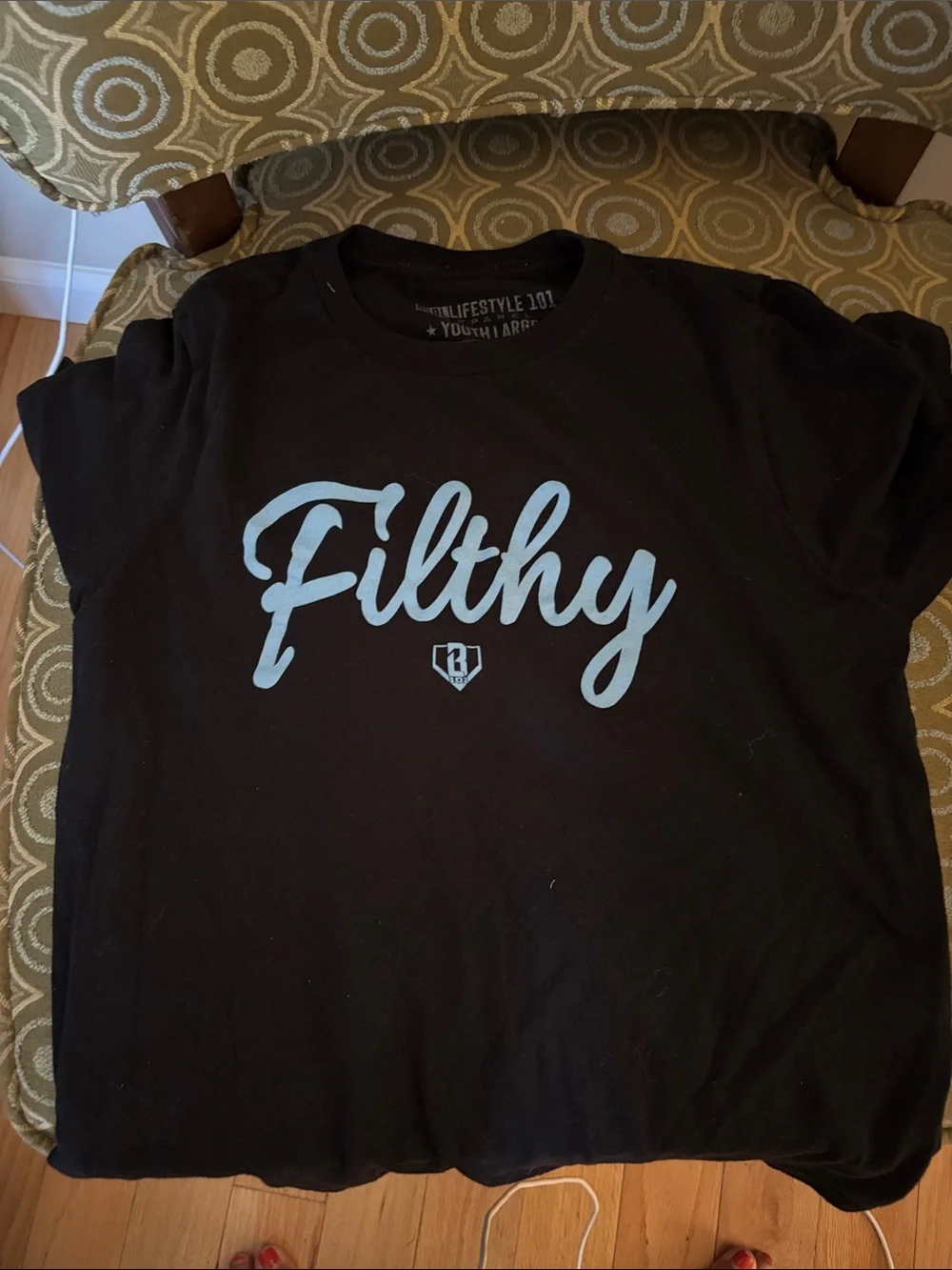 Filthy Black Graphic Tee - Kids Short Sleeve